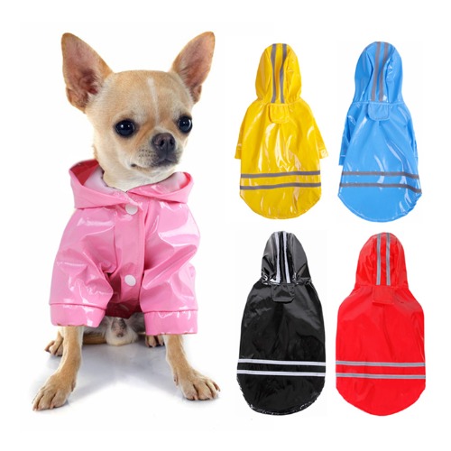 Waterproof Pet Rain Coat Dogs - S / Yellow
