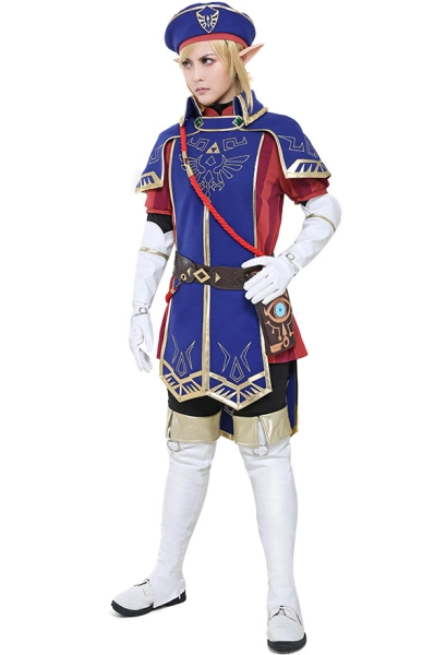 The Legend of Zelda Breath of the Wild Royal Guard Uniform Link Cosplay Costume Set