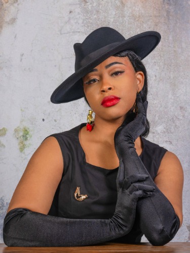 Black Long Satin Gloves A2017 | Black