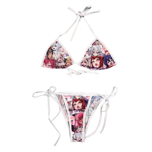 YOMORIO Cute Micro Bikini Lolita Japanese Anime Bra and Panty Set Cosplay Thong Bikini - Colour