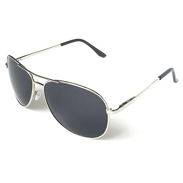 J+S Premium Military Style Classic Aviator Sunglasses, Polarized, 100% UV protection for Men Women