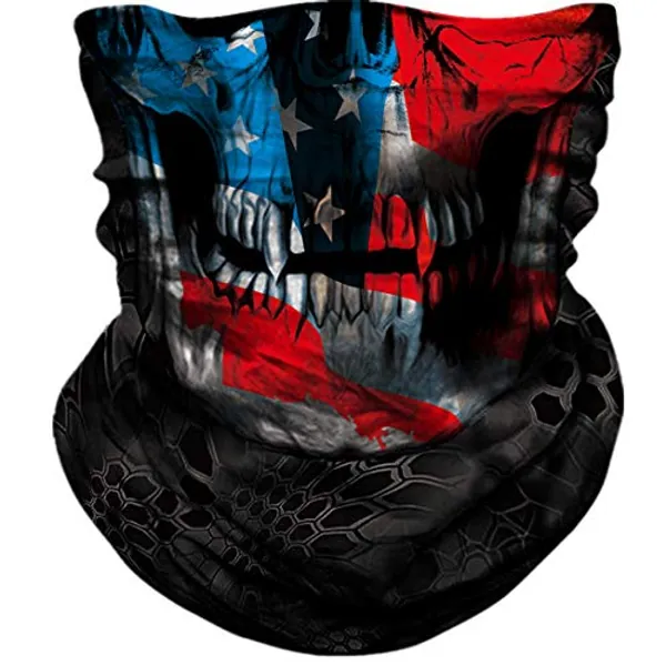 TERNNK Neck Gaiter Shield Scarf Bandana Face Mask Seamless UV Protection for Motorcycle Cycling Riding Running Headbands