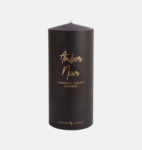 Amber Noir Pillar Candle | Default Title