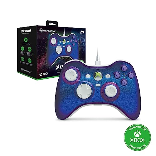 Hyperkin Xenon Wired Controller Special Edition for Xbox Series X|S/Xbox One/Windows 10|11 (Twilight Galaxy) - Officially Licensed