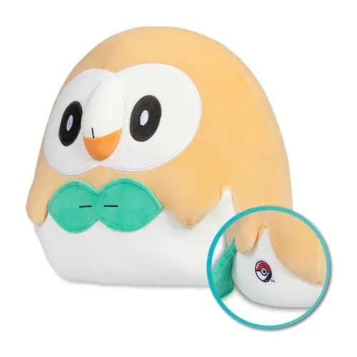 Rowlet Squishmallows Plush - 12 In.