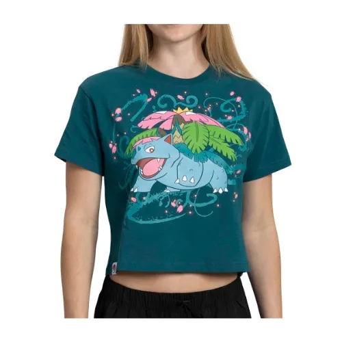 Mega Venusaur Green Crop Shirt