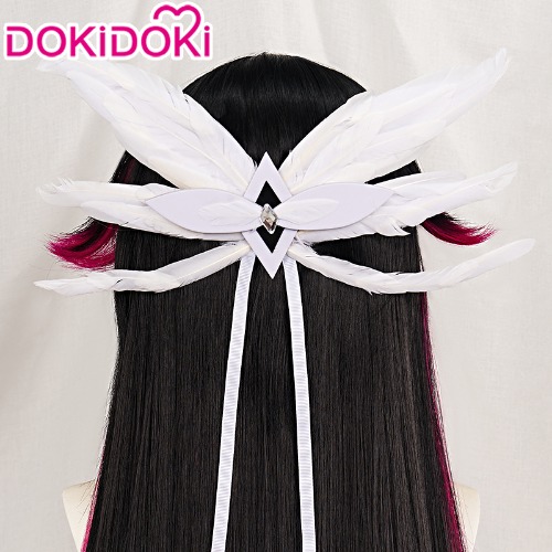 【Ready For Ship】DokiDoki Game Genshin Impact Fatui Harbinger Cosplay Wig Cosplay Columbina Wig Long Straight | Headwear