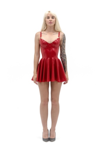 Latex Doll Dress. Red | Custom size