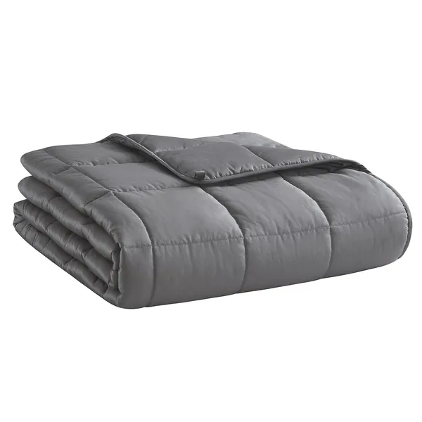 Weighted Blanket Queen Size (Dark Grey, 60''x80'' | 25 lbs) Cooling Breathable Heavy Blanket Microfiber Material with Glass Beads Big Blanket for Adult All-season Summer Fall Winter Soft Thick Blanket - Dark Grey 60''x80'' | 25 lbs