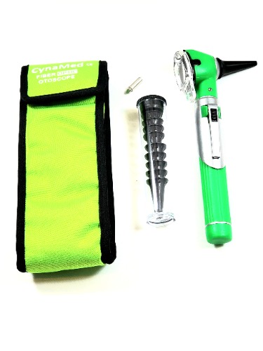 Cynamed Mini Otoscope Set-Pocket Size, Fiber Optic Otoscope Diagnostic Ear Care Tool-Pocket Otoscope (Green) - GREEN