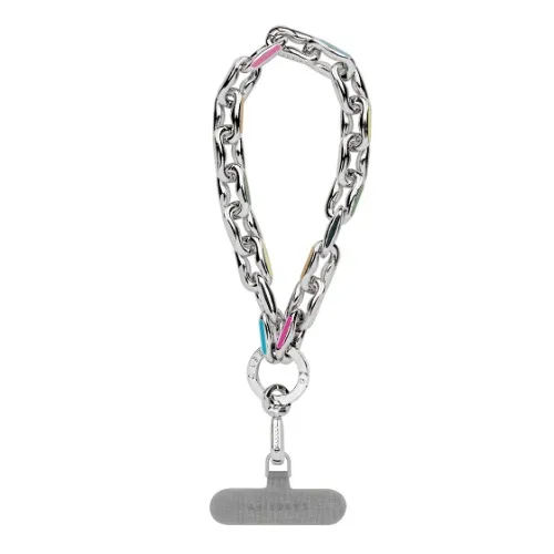 Metal Chain Wrist Strap - Glossy Silver