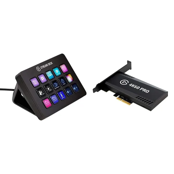 Elgato Stream Deck MK.2 – Studio Controller & 4K60 Pro MK.2, Internal Capture Card, Stream and Record 4K60 HDR10 with Ultra-Low Latency on PS5 - 