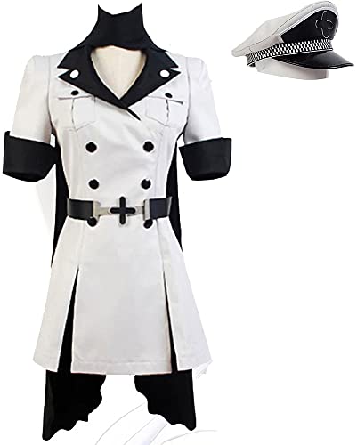 Akame Ga Kill Cosplay Esdeath Empire Akame Costume Anime Uniform Full Set Halloween Cosplay Outfit for Women - Small - Full Set + Hat