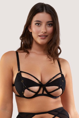 Penny Black Multi Strap Cut Out Mesh Bra | 36D