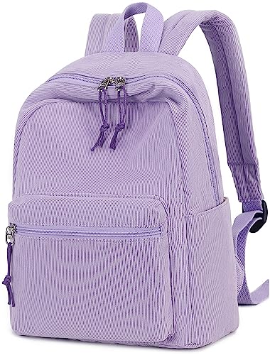 Mini Backpack Women Girls Water-resistant Small Backpack Purse Shoulder Bag for Womens Adult Kids School Travel - Corduroy-purple