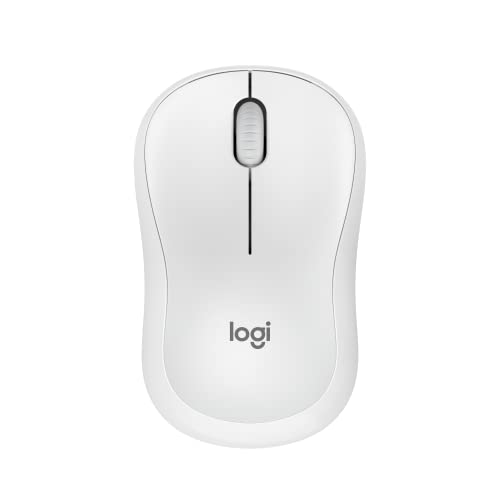Logitech M240 Silent Bluetooth Mouse, Wireless, Compact, Portable, Smooth Tracking, 18-Month Battery, for Windows, macOS, ChromeOS, Compatible with PC, Mac, Laptop, Tablets - Off White - Bluetooth - Off White