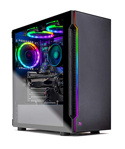 Skytech Gaming Shiva Gaming PC Desktop – AMD Ryzen 5 5600X 3.7 GHz, NVIDIA RTX 4060 Ti, 1TB NVME SSD, 16GB DDR4 RAM 3200, 600W Gold PSU, 11AC Wi-Fi, Windows 11 Home 64-bit,White - 3100 | 1660