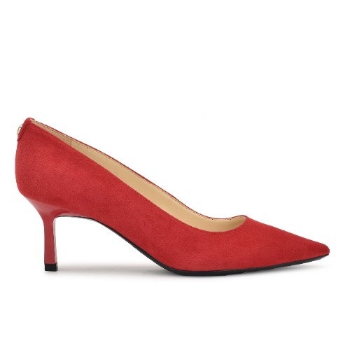 Kuna 9x9 Pointy Toe Pumps | 6.5 / M / Red Suede
