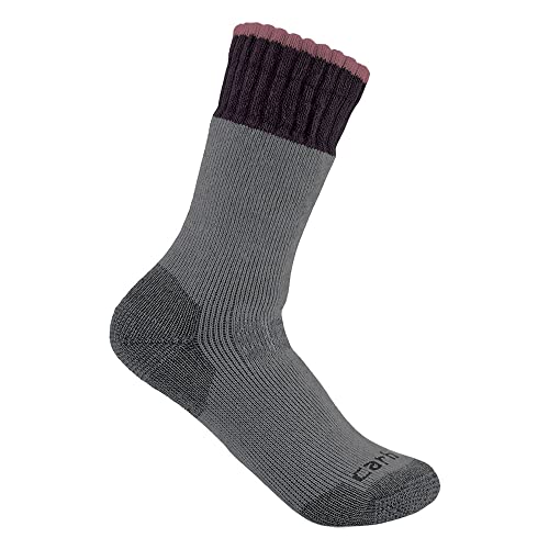 Carhartt Women's Heavyweight Synthetic-Wool Blend Boot Sock - Small - Grey