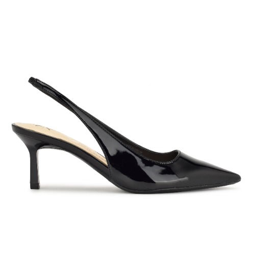 Kately 9x9 Slingback Pumps | 6.5 / M / Jet Black