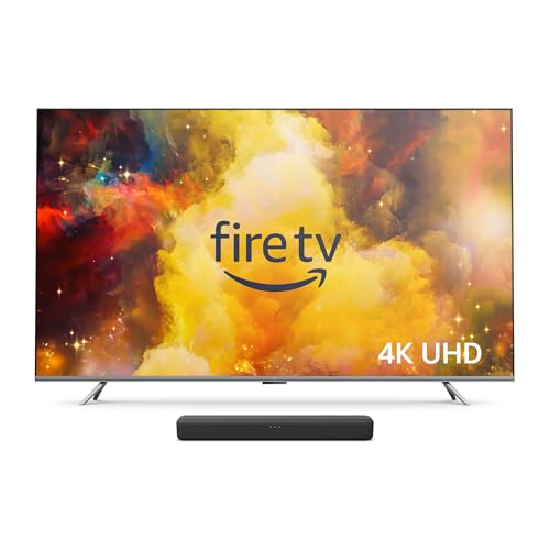 Amazon Fire TV Omni Series 75" with Fire TV Soundbar - 75-inch - with Fire TV Soundbar