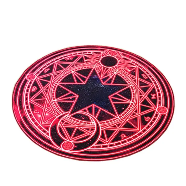 FANCY PUMPKIN The Magic Circle Pattern Round Carpet Floor Mats Yoga Cushion for Playroom/Cloakroom, E-03