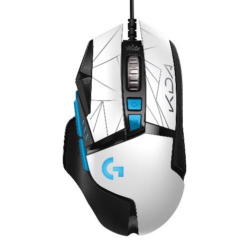Logitech G502 Hero K/DA High Performance Gaming Mouse - Hero 25K Sensor, 16.8 Million Color LIGHTSYNC RGB, 11 Programmable Buttons, On-Board Memory - Official League of Legends KDA Gaming Gear - G502 Hero K/DA Edition