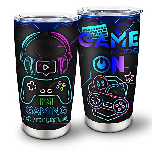 Gamer Gifts, Gifts for Gamers, Cool Gamer Gifts for Men Teen Boys Boyfriend, Gaming Gifts, Gamer Gift Ideas, Video Game Gifts, Gamer Girl Gifts, Gifts for Game Lovers Stainless Steel Tumbler 20oz - Game - 20OZ