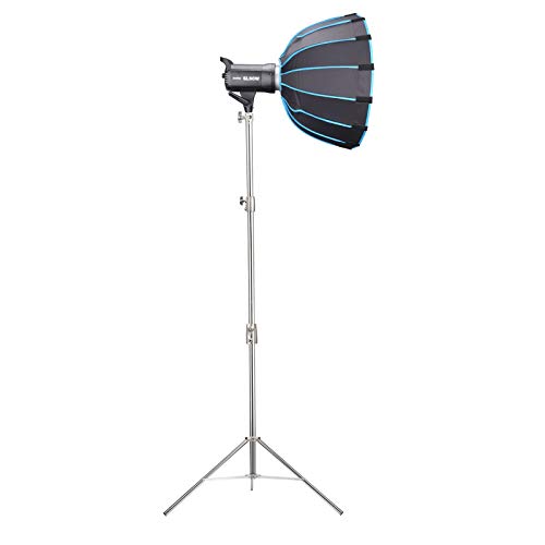 Godox SL-60W Kit with Softbox and 2.8M Stainless Steel Light Stand LED Video Light 5600K Studio Continuous Lamp Bowens Mount Wirelessly Adjust Photo Lights for YouTube, Wedding, Outdoor Shooting