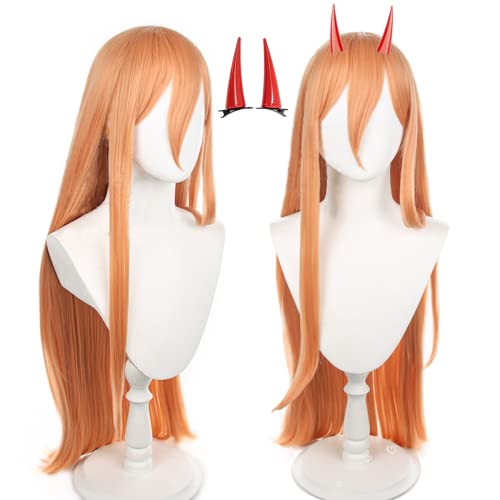 Liamiona Anime Power Parrucca Cosplay Capelli Sintetici Lunghi Halloween Party Giochi di Ruolo Parrucche - Power