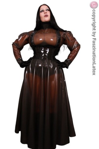 Latex Rock - langer Swinger Rock in Natural Transparent 