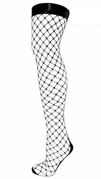 Latex Strumpf C-Square schwarz Laser Cut