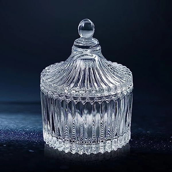 Dappen Dish for Acrylic Nails, Large Monomer Dish with Lid for Monomer Acrylic Nail Liquid, Clear Glass Cup for Acrylic Powder, Gel Polish, Acrylic Nail Brush Cleaner Holder, Nail Tech Must Haves. 3oz