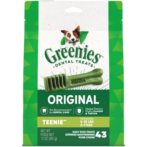 Greenies Original Flavour Dental Treat for Teenie Breed Dogs, 340 g - 340 g (Pack of 1) $29.50 ($8.68 / 100 g)