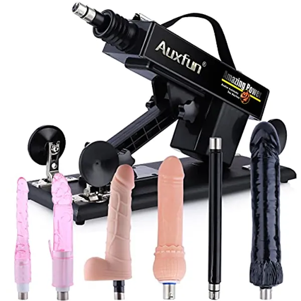 Sex Machine Thrusting Machines for Men Women,Love Machine Device Gun with 6 Attachments,3 XLR Connector Fucking Machine for Solo and Couples