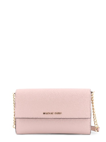 Jer Set leather shoulder bag with frontal monogram - OS