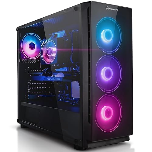 Megaport Gaming PC AMD Ryzen 7 5700X • Windows 11 • GeForce RTX4060 8GB • 16GB DDR4 • 1000GB M.2 SSD • Luftkühlung • WLAN • Gamer PC Computer Gaming Rechner - AMD Ryzen 7 5700X RTX4060 1TB M.2 SSD 16GB