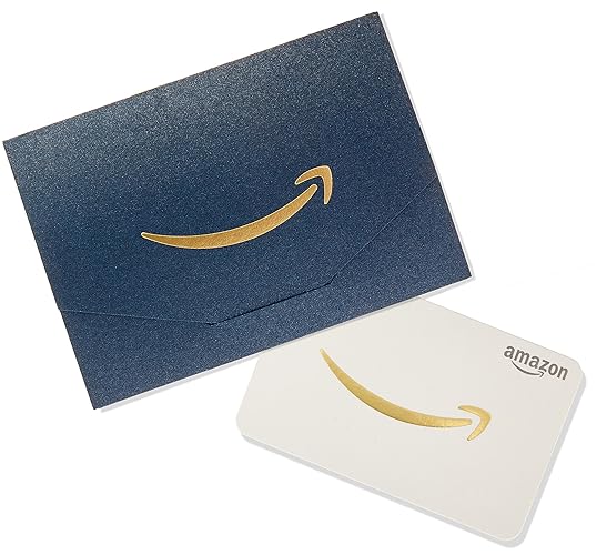Amazon.com Gift Card in a Mini Envelope (General) - 0 - Navy and Gold Mini Envelope