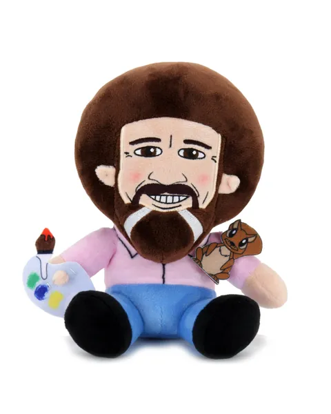Bob Ross with Peapod the Squirrel