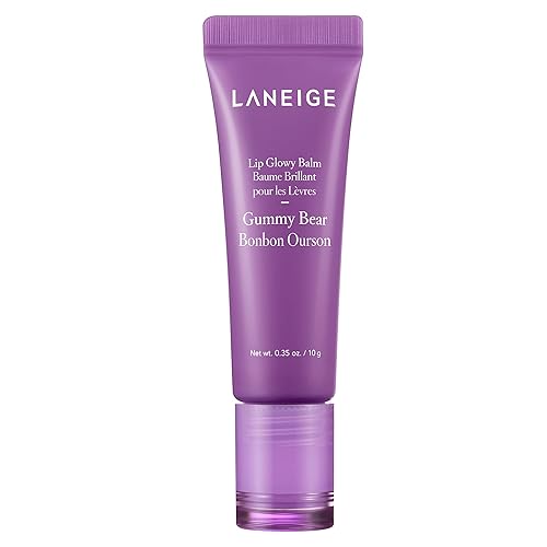 LANEIGE Lip Glowy Balm Stocking Stuffer: Hydrate, Glossy, Lightweight, Moisturize & Tint with Shea Butter - Gummy Bear