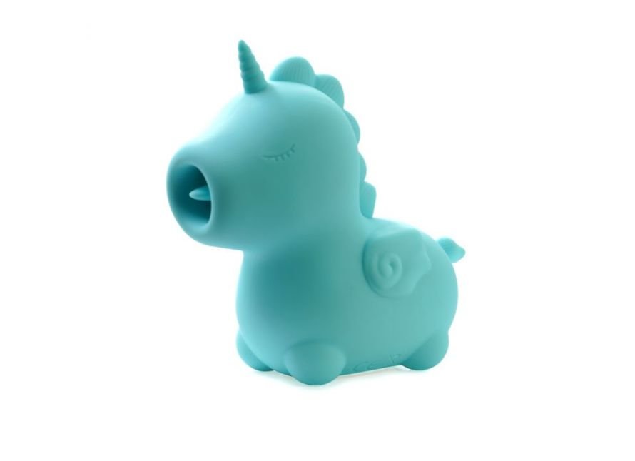 Unihorn Mount'N Peak Pointed Flicking Tongue Rechargeable Silicone Vibrator