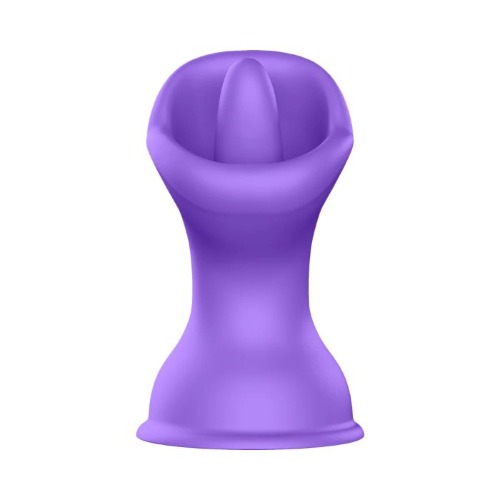 Luv Inc Mv57 Rechargeable Silicone Mouth & Tongue Vibrator With Suction Cup Base