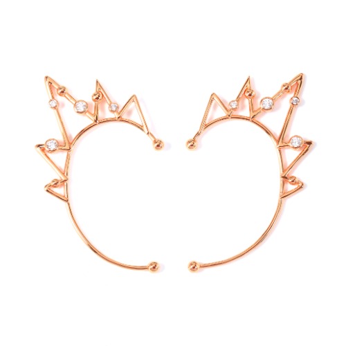 Jennifer Ear Cuffs - Right / Rose Gold