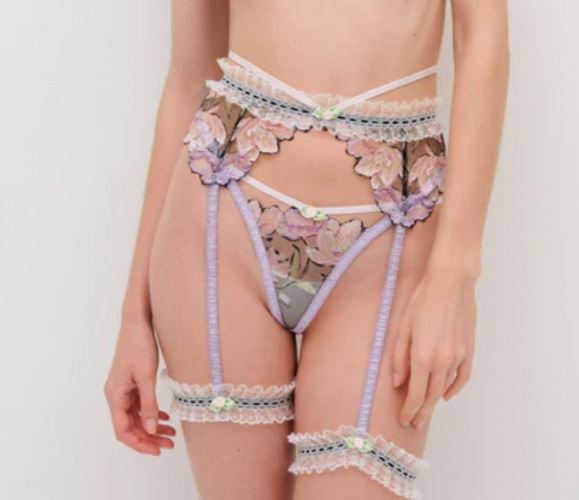 FL&L | Camella Garter Belt — Purple