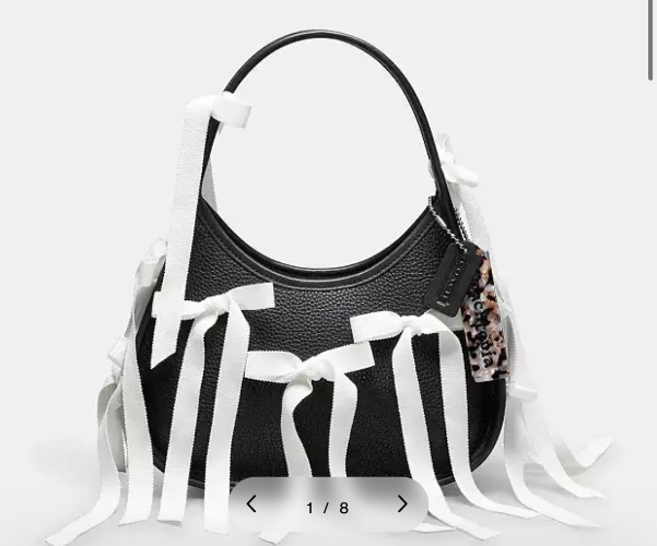 Ergo Bag In Coachtopia Leather With Allover Bows