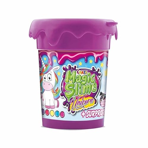 Craze Magic Slime enfant Licorne Kit Boîte 110ml de Slime 6 Couleurs aléatoire Slime avec Licorne Jouet Slime rose Licorne Fille Slime kit avec figurines pour enfants 35627 - 1x Slime Licorne 110ml
