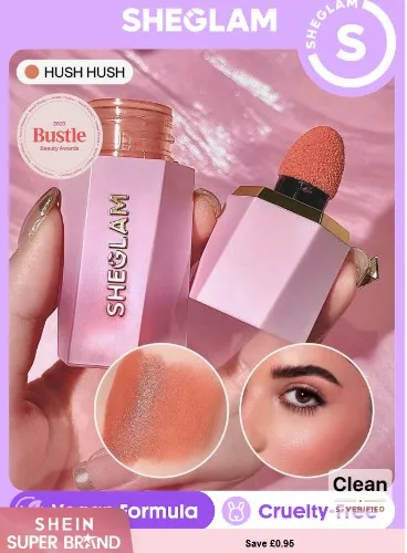 SHEGLAM Color Bloom Liquid Blush Matte Finish-Hush Hush Gel Cream Blush Long Lasting