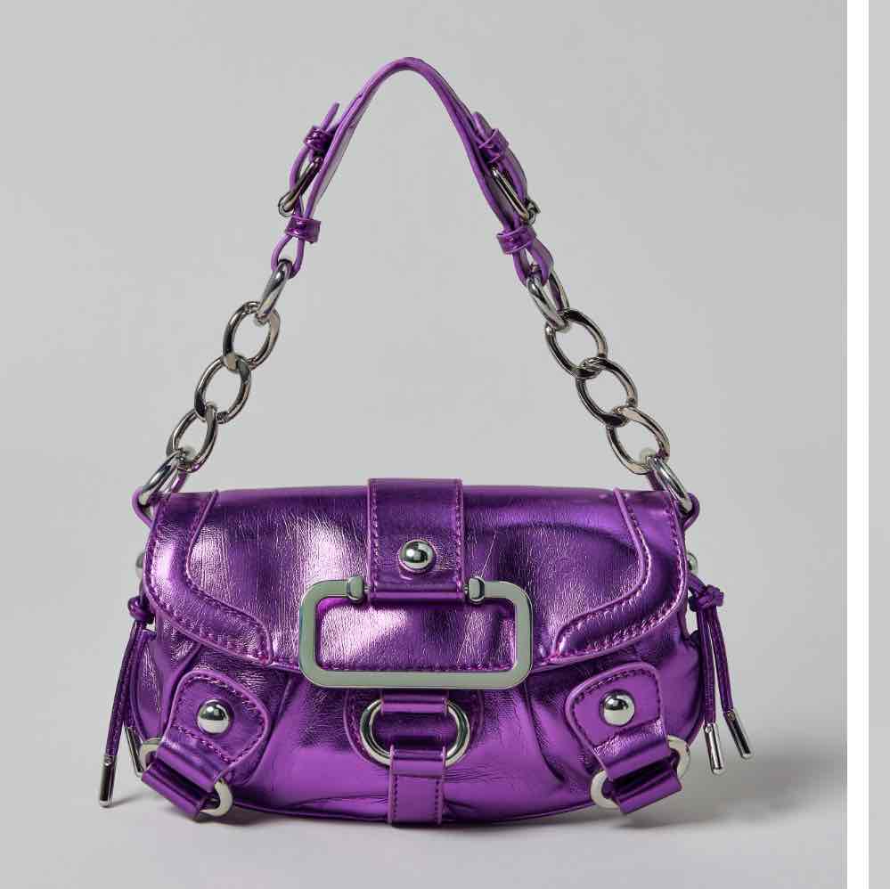 Silence + Noise Jenn Metallic Shoulder Bag