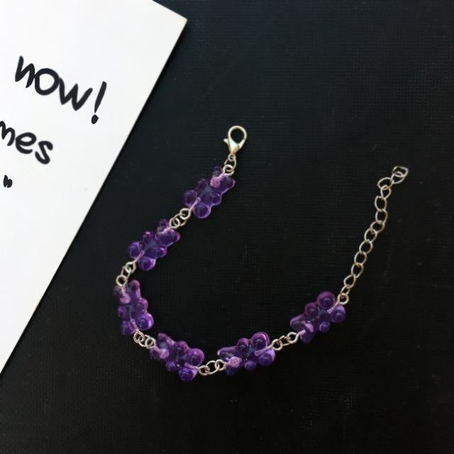 Gummy Bear Bracelet - Purple Bracelet