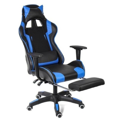 Ninja Dragon Vegan Leather Computer Gaming Chair - Blue